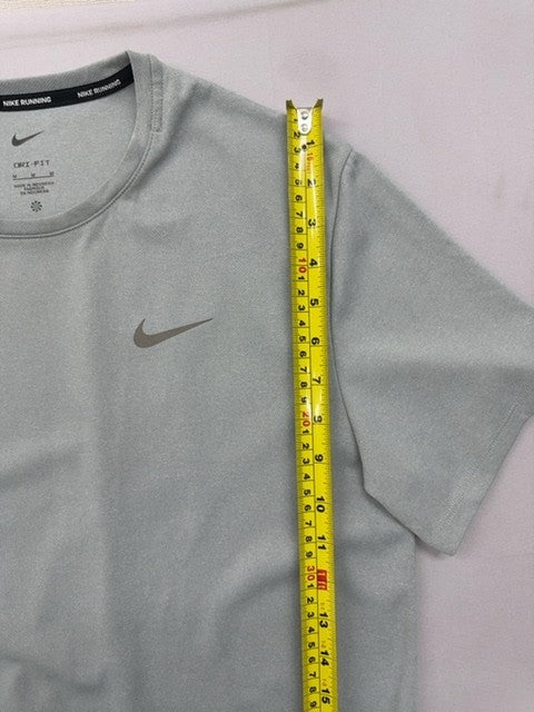 Nike Men's Grey Dri-FIT Crewneck T-Shirt M Regular