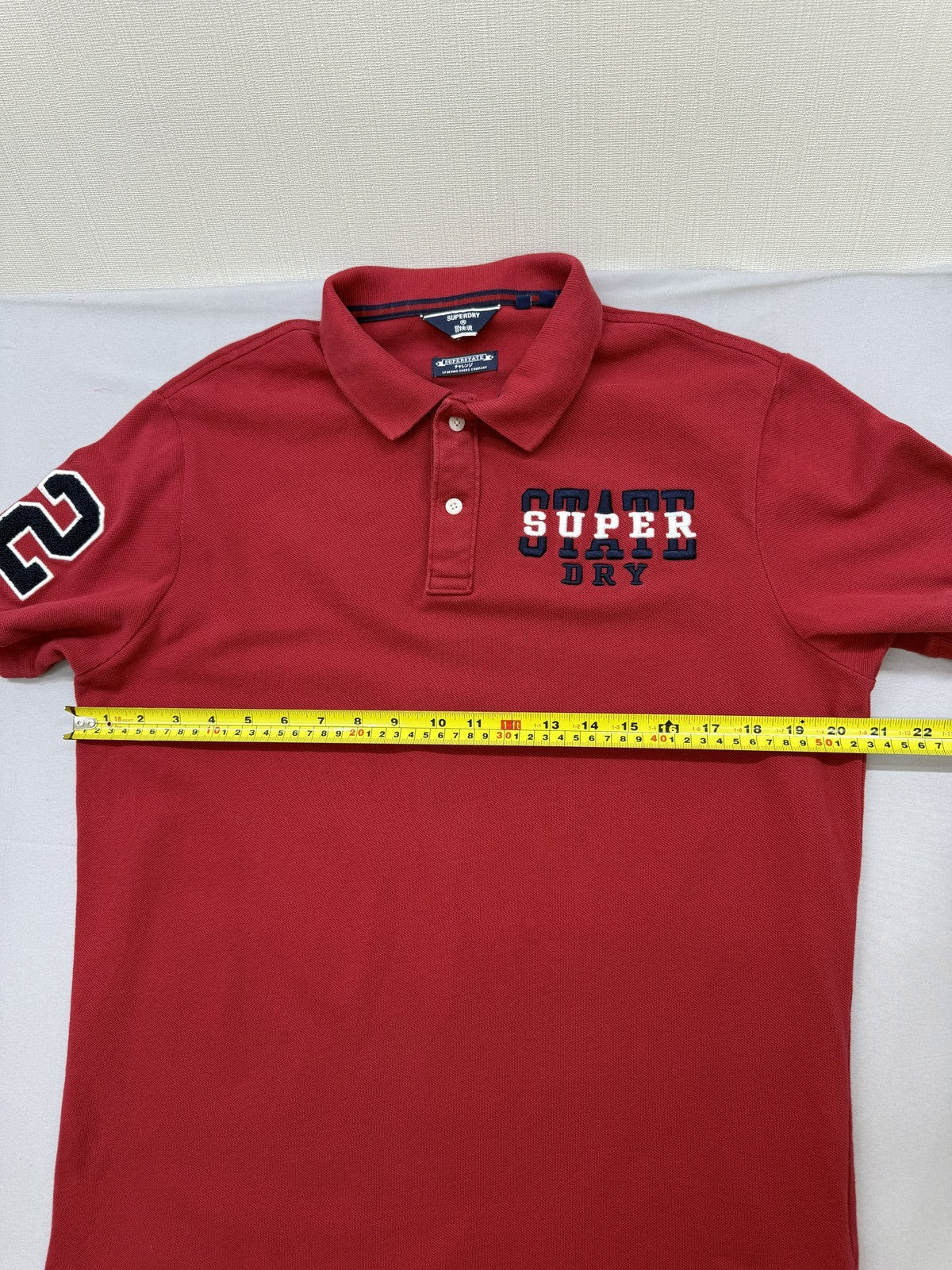 Superdry Men Red Polo Shirt size XL product image 8