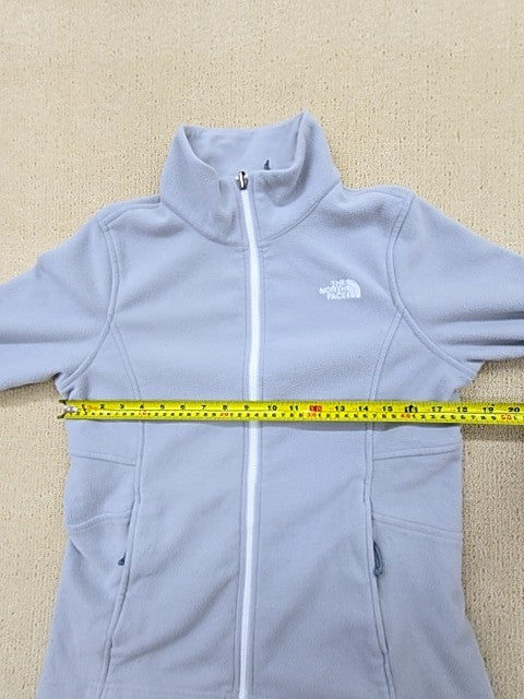 The North Face Women's Grey Full-Zip Fleece Jacket Size M
