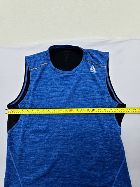 Reebok Men's Blue Sleeveless Tank Top Size L Crewneck 117503