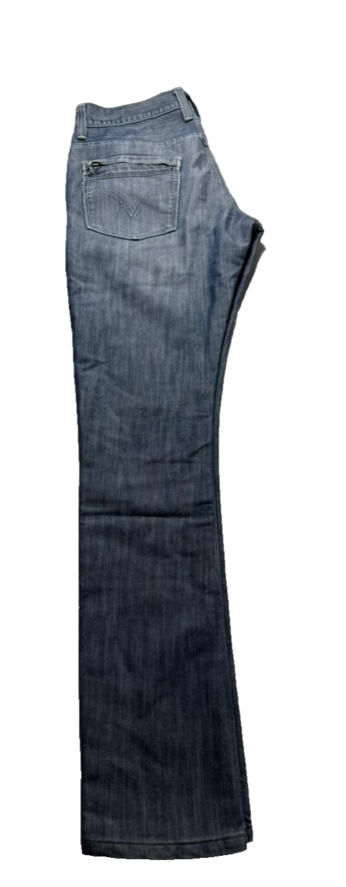 Men's Levi Strauss Light Wash Slim Straight Denim Jeans, Zip Pockets, Size 31