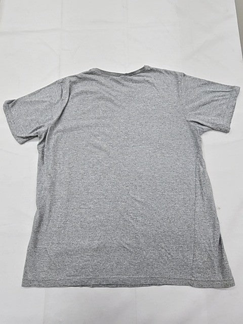 Calvin Klein Jeans Men's XL Grey Cotton Logo Crew Neck Short Sleeve T-Shirt