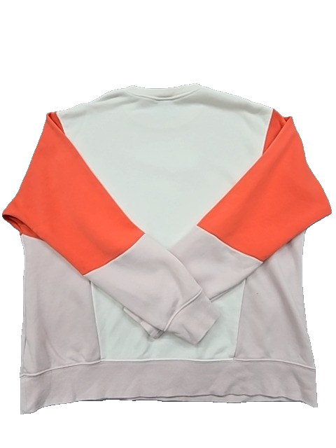 Nike Men's Color Block White/Orange/Pink Hoodie Size M