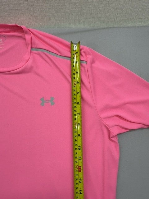 Under Armour UA Tech Tee L Prime Pink Moisture Wicking Men's Short Sleeve
