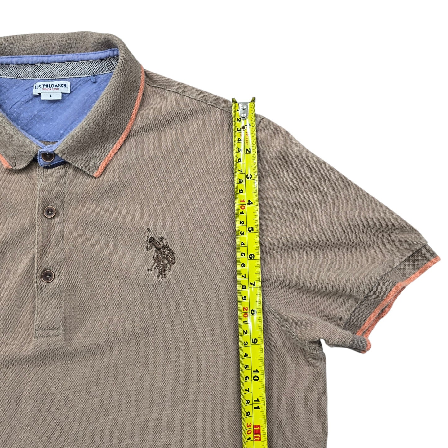 Artistic Haul Men Brown Polo Shirt size L product image 6