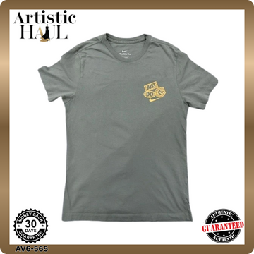 Nike The Nike Tee Men's M Grey Graphic Short Sleeve Cotton T-Shirt