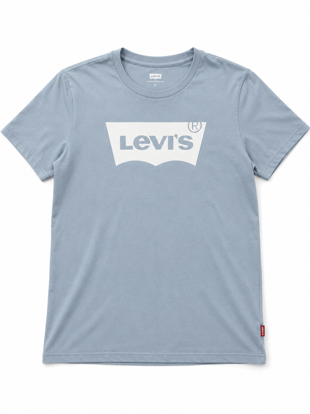 Levi's Boys Light Blue Logo T-Shirt Size L/G Regular Fit No-Tag