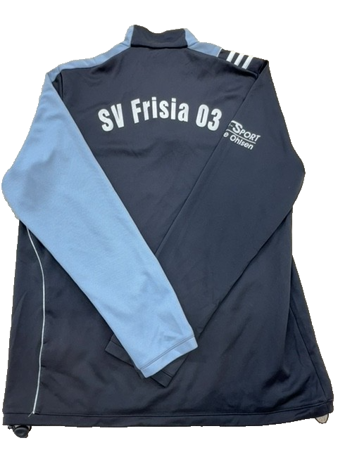 Adidas Men's Navy XXL Track Jacket ClimaLite Stripes Zipper