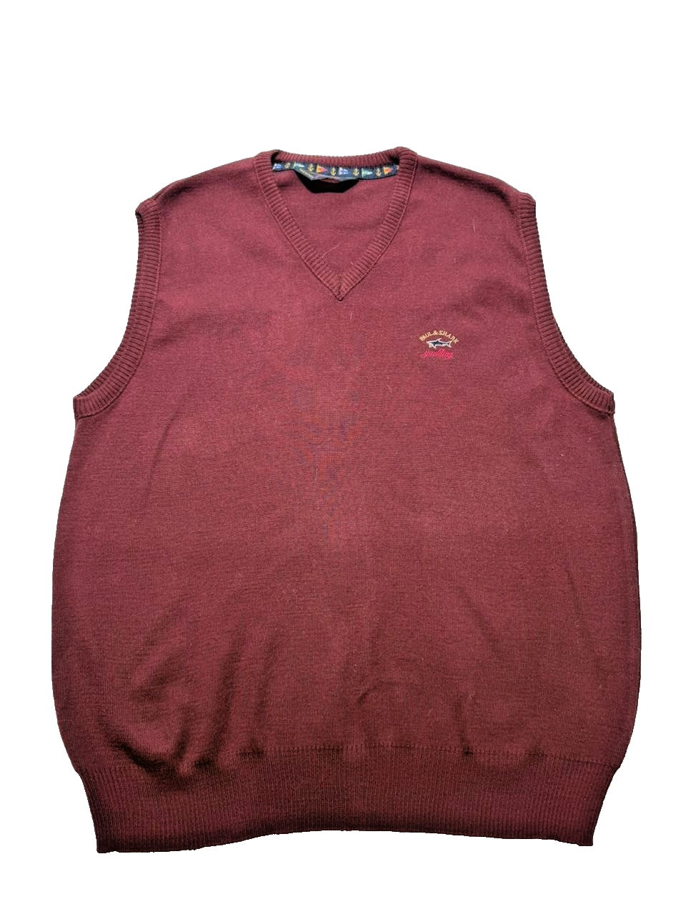 Paul & Shark Yatching Club Wool Sweater Maroon