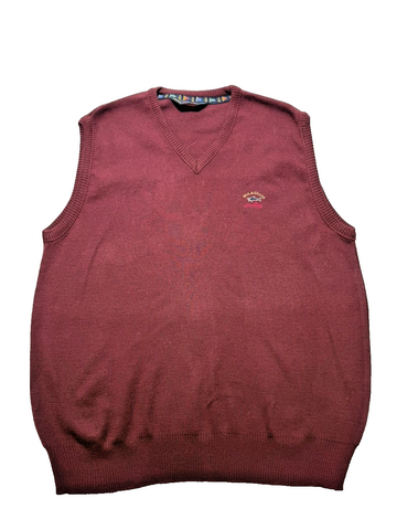 Paul & Shark Yatching Club Wool Sweater Maroon