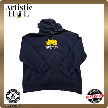 Adidas Men's Navy Adventure Pullover Hoodie XL Regular