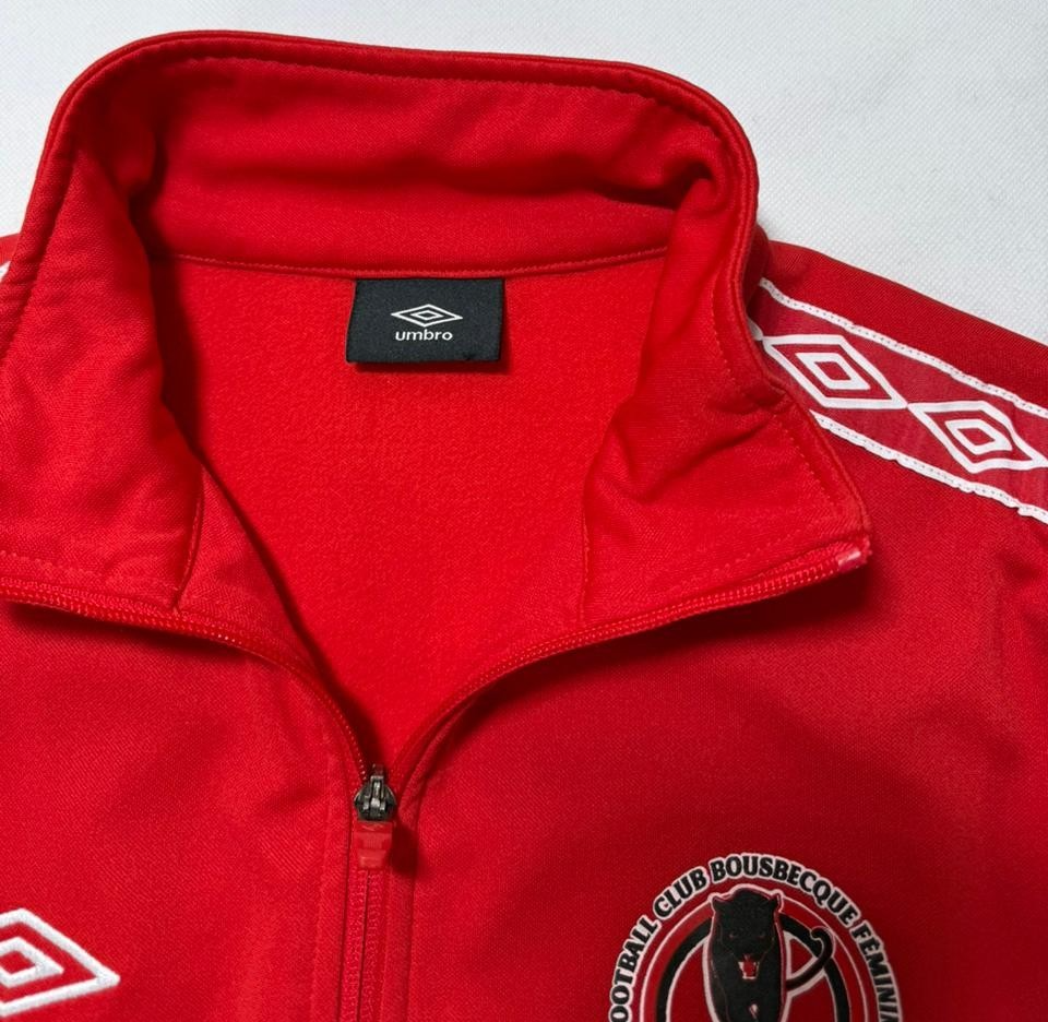 Umbro Red Track Jacket Fcbf Football Club Bousbecque Feminine - Size S