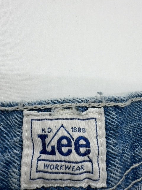 Lee Men Blue Carpenter Jeans W36 L34 Workwear Relaxed Fit