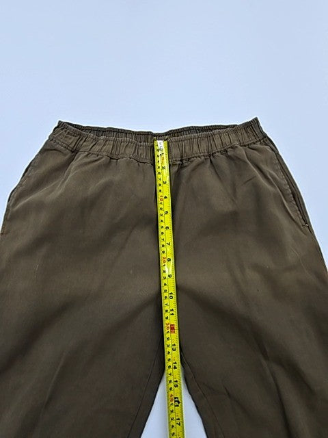 H&M Olive Green Cotton Drawstring Casual Pants L Unisex