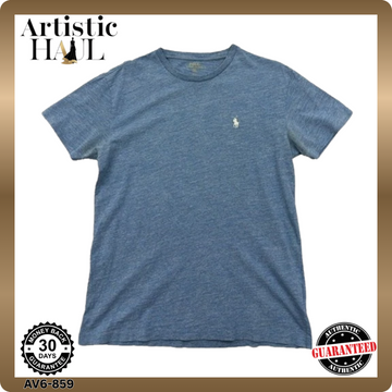 Polo Ralph Lauren Men's XS Blue Cotton Crewneck Logo T-Shirt