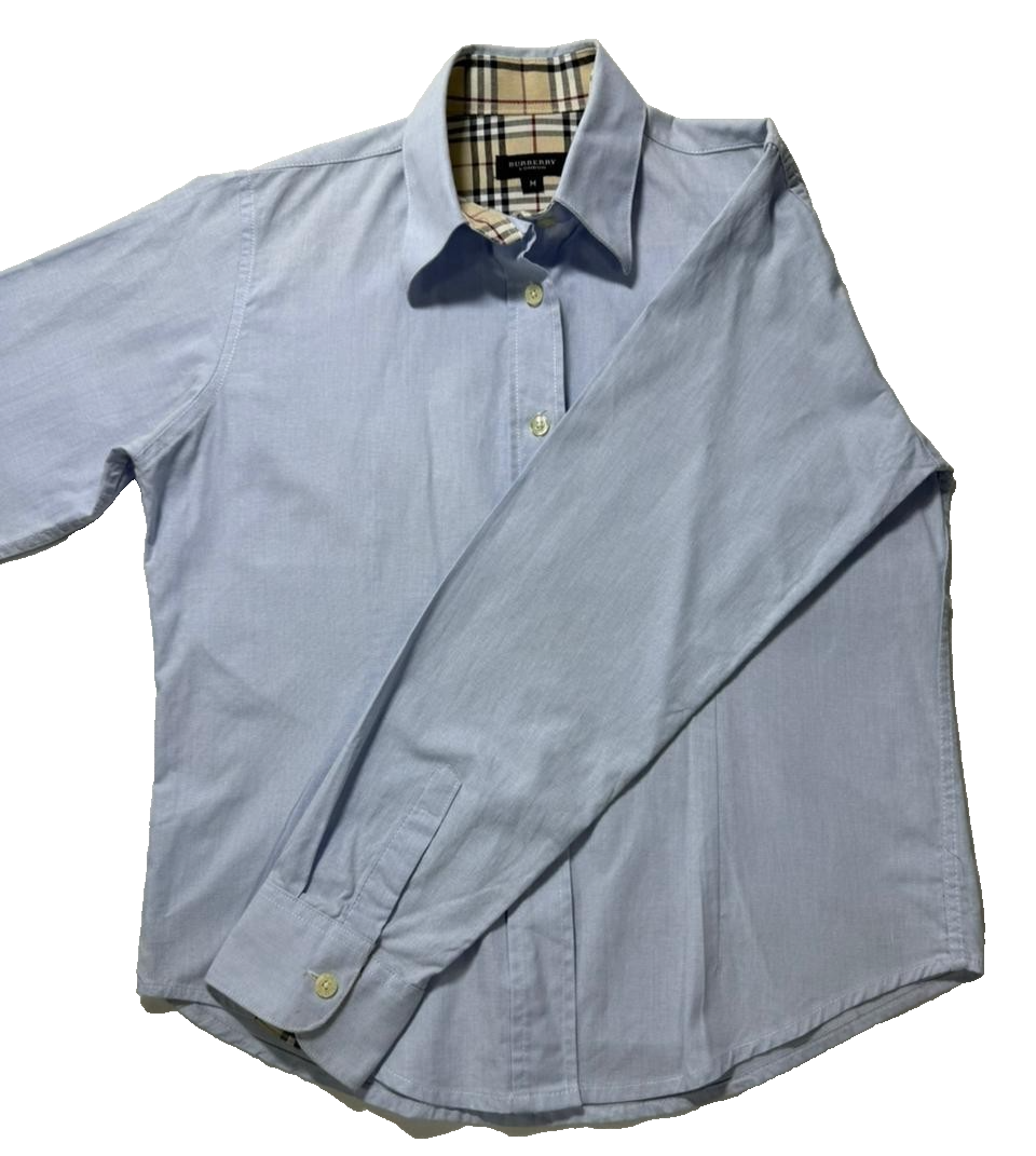 Burberry Nova Check Women's Shirt Button Up Vintage - Size M