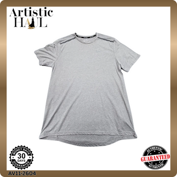 Nike Men's Grey Dri-FIT Fitness T-Shirt Size L