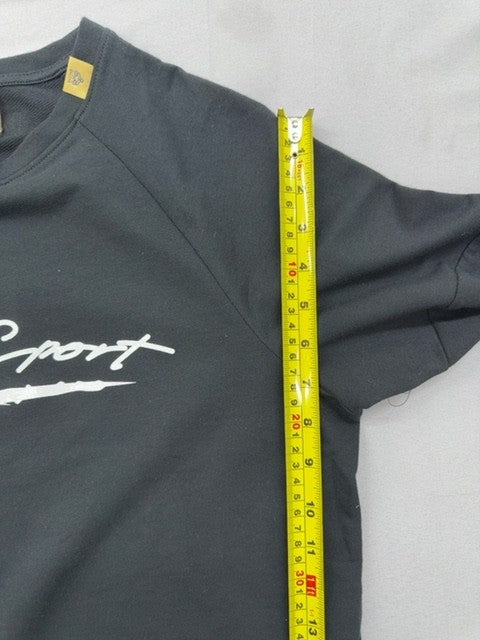 Plein Sport Black Crewneck Sweatshirt Men's S Long Sleeve Cotton Fleece