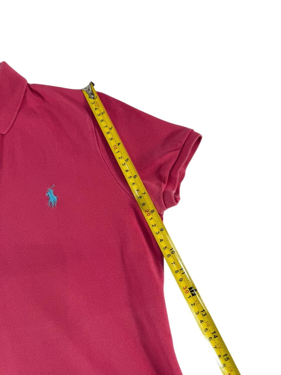 Polo Ralph Lauren Women's Skinny Fit Polo Shirt Pink Short Sleeve Size Medium