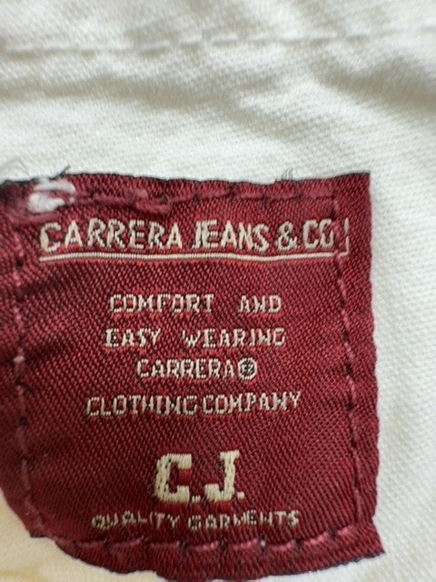 Carrera Men's Cream Italy 48 Jeans 42x33 Comfort Fit