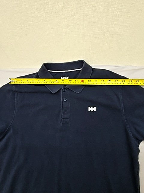 Helly Hansen Men's Navy Crew Polo XL Short Sleeve Organic Cotton