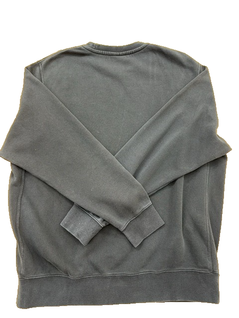 Nike Crewneck Sweatshirt Grey L Cotton Swoosh Long Sleeve