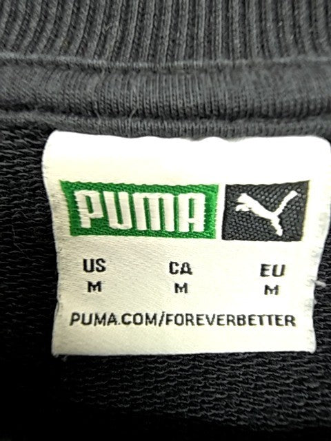 Puma Men's Black Crewneck Sweatshirt Size M Relaxed Sportstyle