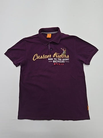 Polo Boys Purple Sports Polo Shirt Size 11/12 Regular Fit