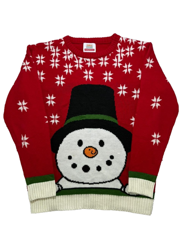 Snow Man Nationale Postcode Loterij Prettige Kerst-Trui