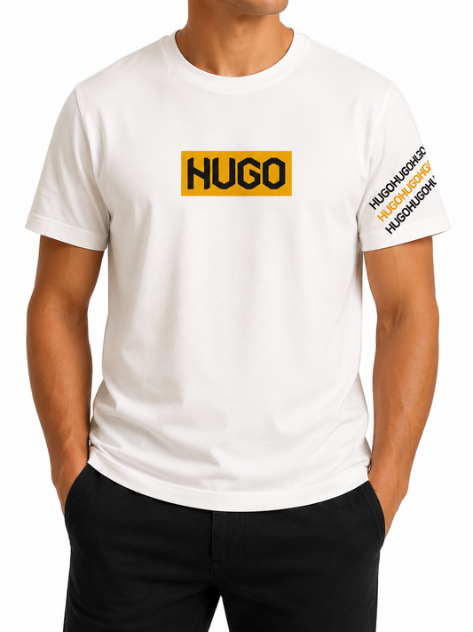 HUGO Men White T-Shirt product image 1
