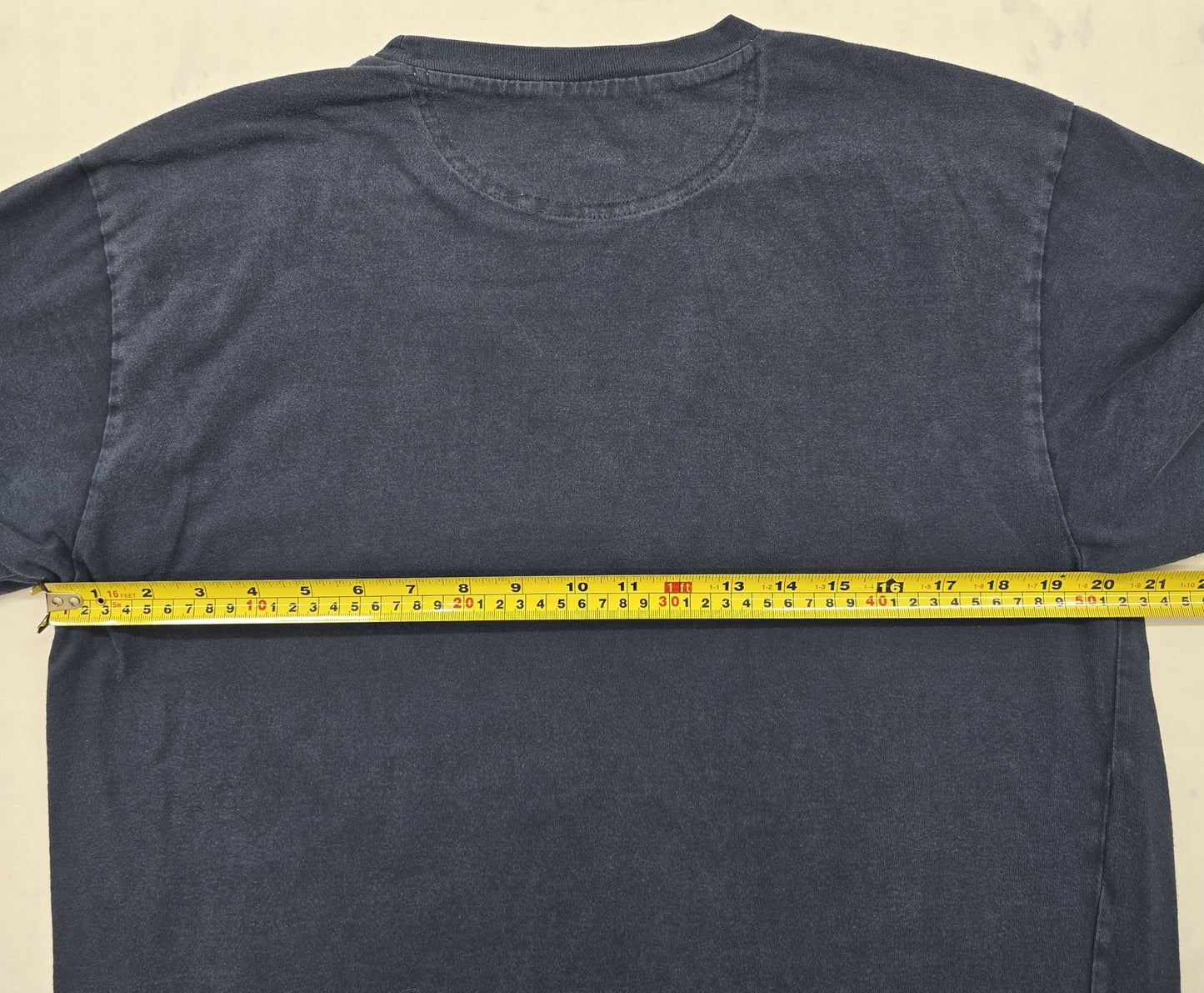 Champion Men's Navy Blue Iconic T-Shirt L Vintage USA Embroidered Logo