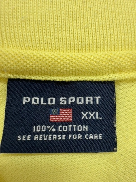 Polo Sport Men Yellow Polo Shirt size XXL product image 3