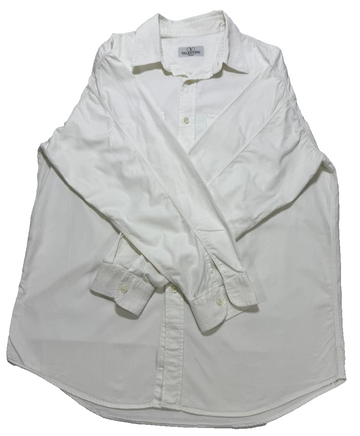 Valentino Jeans Mens Long Sleeve Shirt | Size: M | White | Botton Up