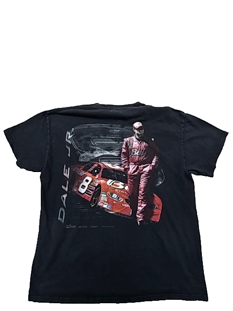 Chase Authentics Men's Dale Earnhardt Jr Black NASCAR T-Shirt XL Vintage