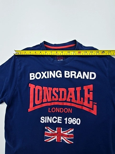 Lonsdale Men Blue Graphic Print T-Shirt Size XL Excellent Condition
