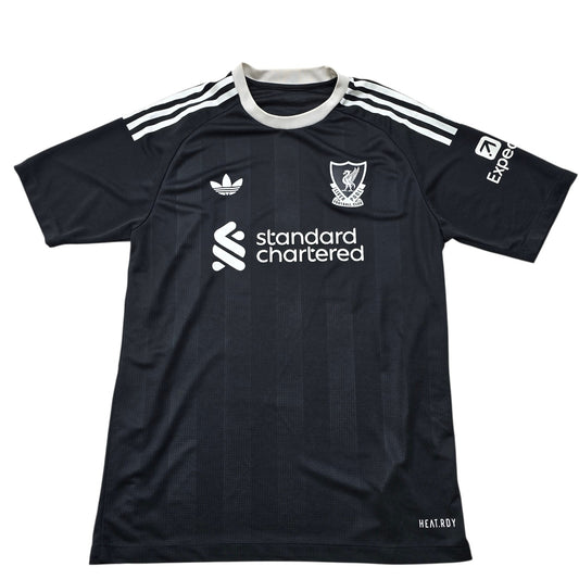 Adidas Men's Black Jersey – Size S, Liverpool FC Away Authentic