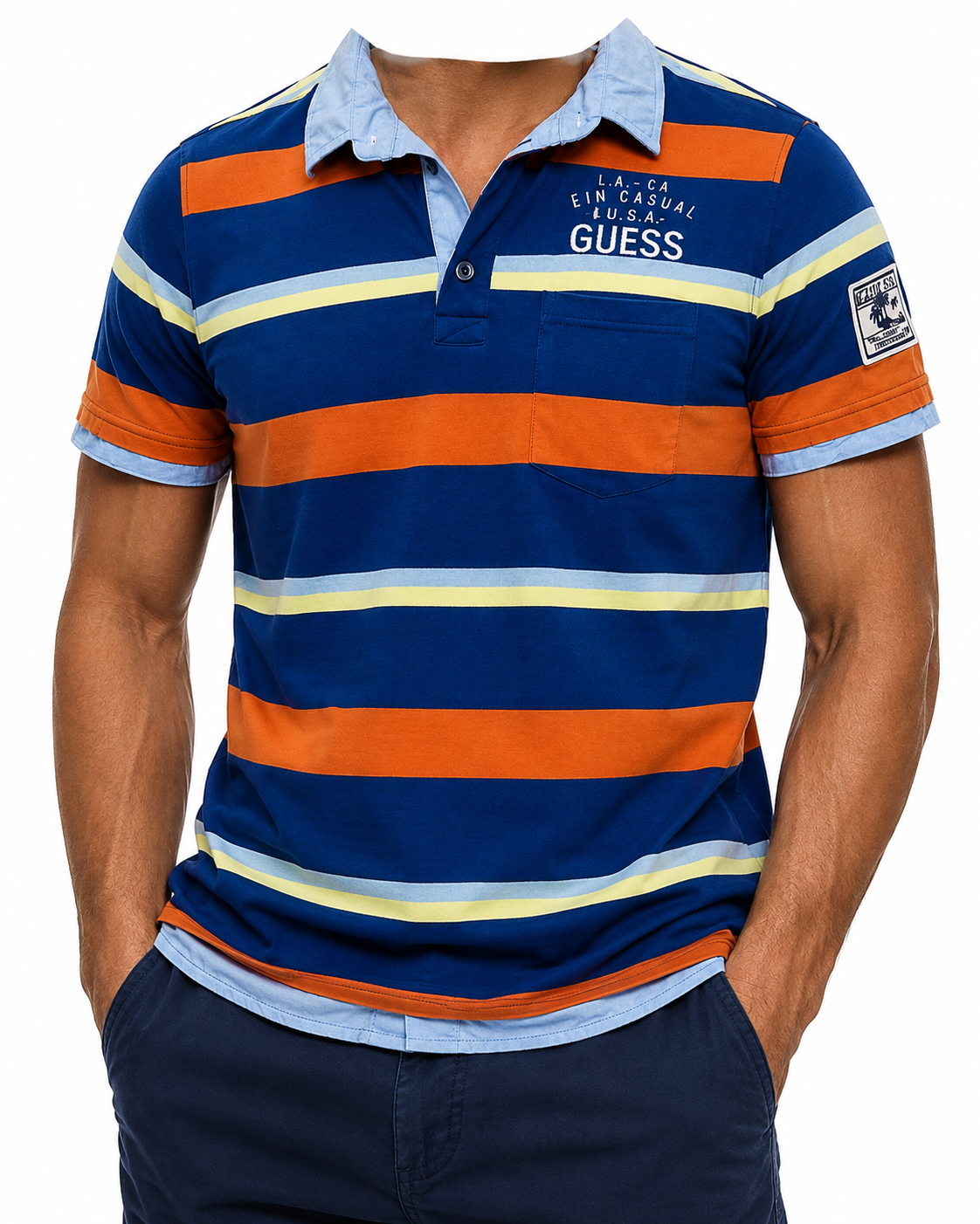 Guess Boys Blue Polo Shirt size 16 product image 1
