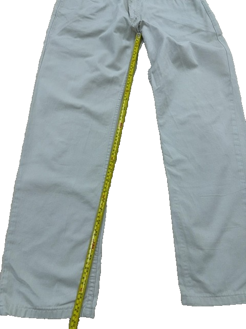 Lee Jeans Khaki Denim Unisex 31-34x34 100% Cotton Button Fly