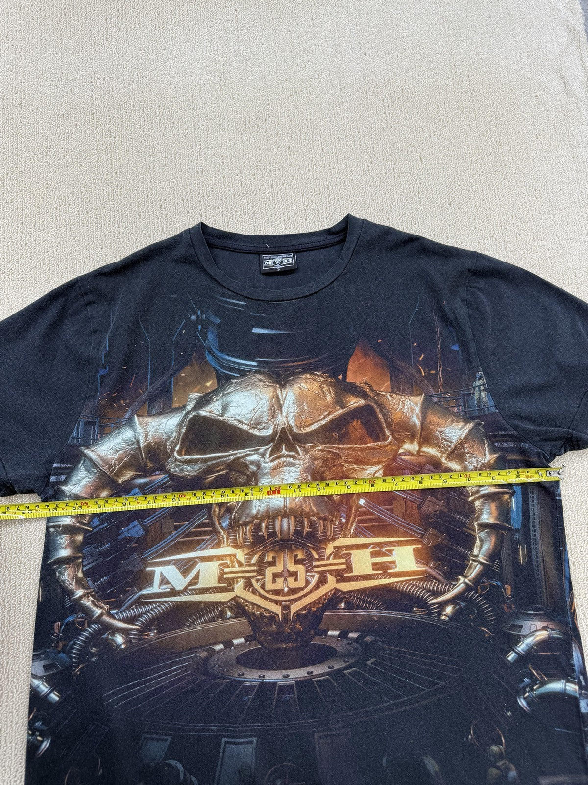 Masters of Hardcore Black Skull Crewneck Short Sleeve T-Shirt L