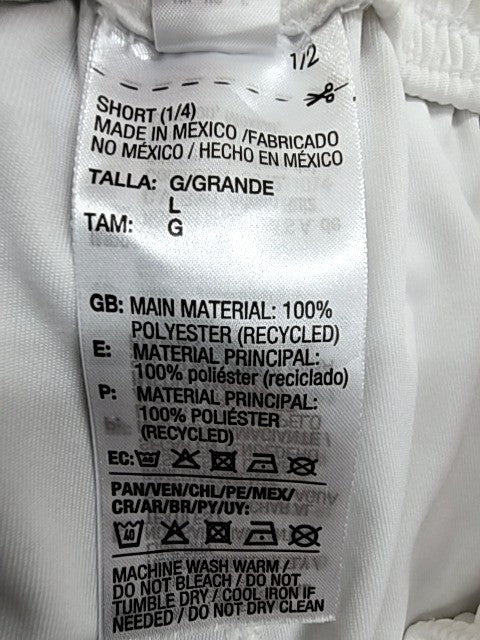 Adidas Men's White Mexico Shorts Size L Recycled Polyester