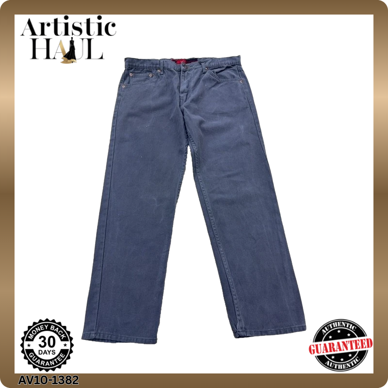 Levi's 501 Original Fit Straight Jeans Men 40x39 Gray Button Fly