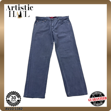 Levi's 501 Original Fit Straight Jeans Men 40x39 Gray Button Fly