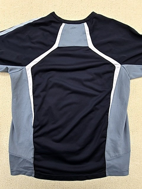 Adidas Men's Black 3 Stripes Long Sleeve Crewneck T-Shirt Size L