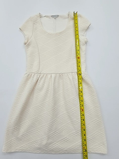 Etam Women's Cream Fit & Flare Knee Dress Size 10