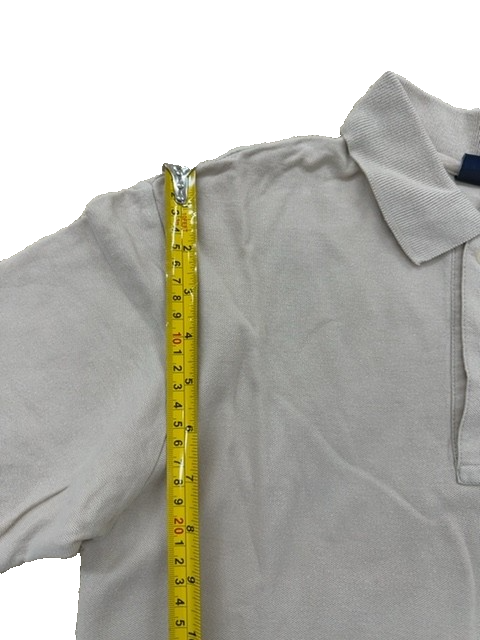 Fila Men's Beige Cotton Polo Shirt Size S US Short Sleeve