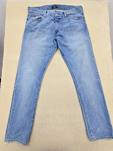 Polo Ralph Lauren Men's Light Blue Straight Leg Jeans 36x34 Vintage
