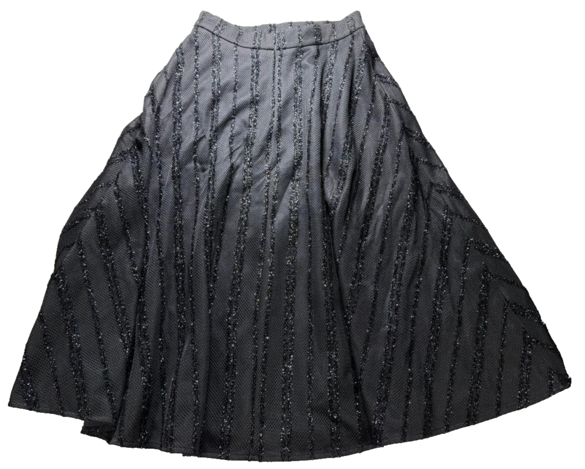 Elli White Elegant Black Two Piece Skirt And Jacket Set | M