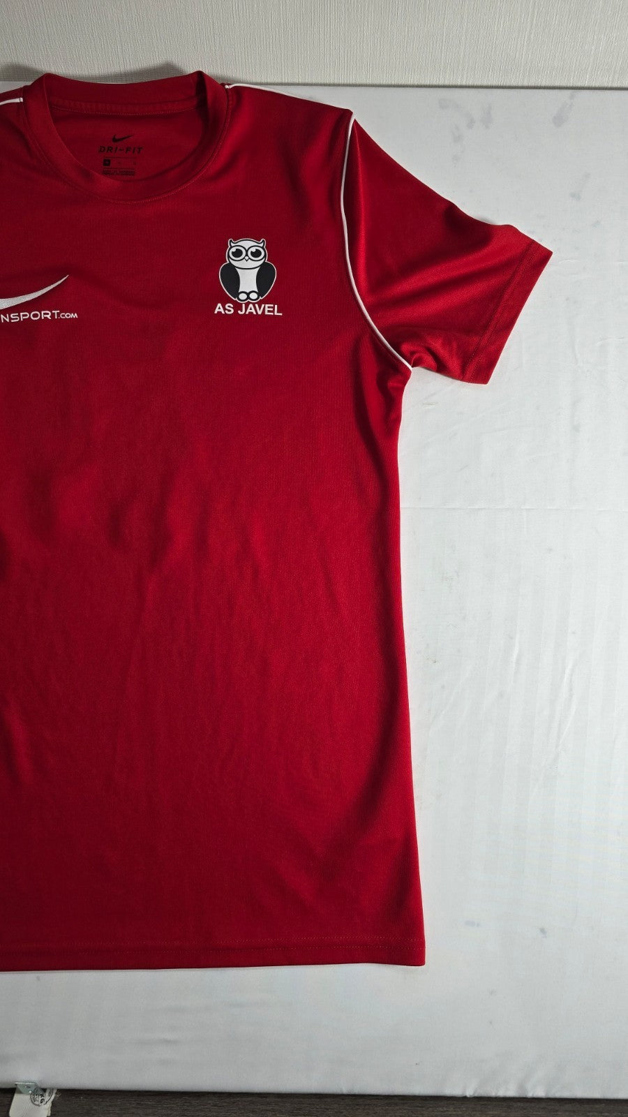 Nike Dri-FIT Men's Medium Red Football Jersey AS JAVEL Soccer Shirt