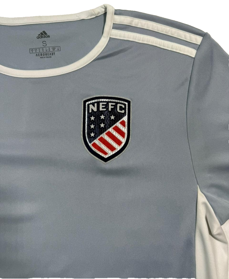 Adidas Men's Grey Aeroready Nefc Soccer Jersey Lacroix Graphics Size S