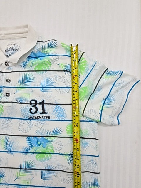 Armand Thiery Men White Polo Shirt size XXL product image 6